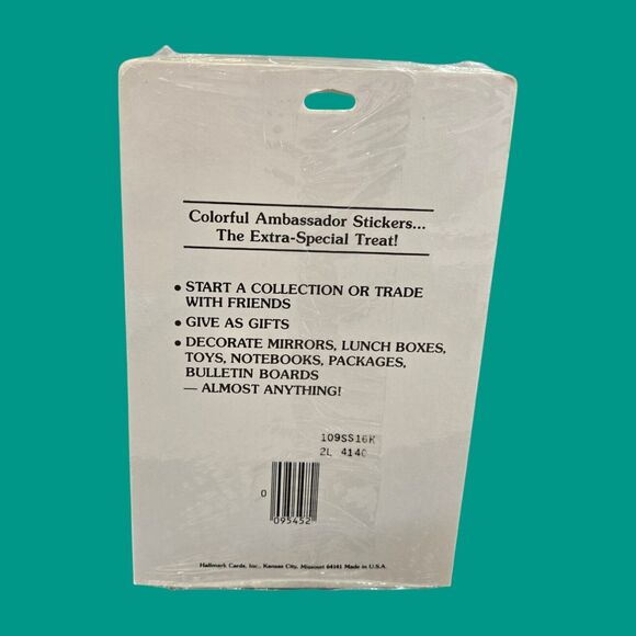 1984 Sealed Hallmark Stickers Retro 80s Baby Stitched Animals Panda Poodle Duck - Picture 3 of 3